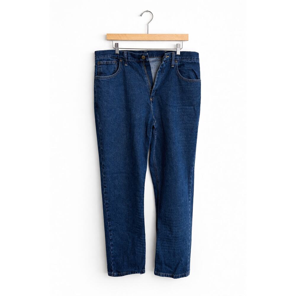 Magellan Jeans Mens 38x30 Blue Denim Straight Leg Casual Pants